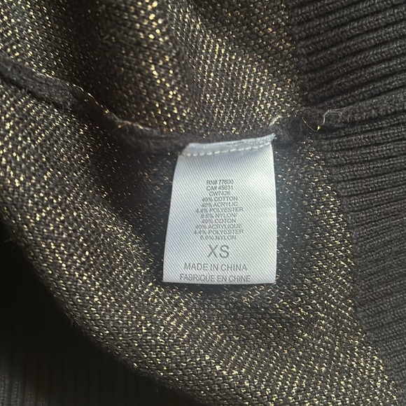 Chaser | Gold Star Blouson Sleeve Crew Neck Pullover Sweater Size XS - Picture 10 of 14